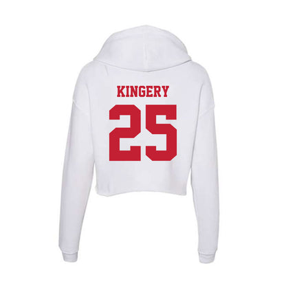  - NCAA Women's Basketball : Grace Kingery - Classic Shersey Women's Crop Fleece Hoodie-1