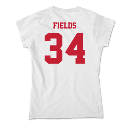 Ball State - NCAA Football : Derek "DJ" Fields - Classic Shersey Soft Style Women’s T-Shirt-1