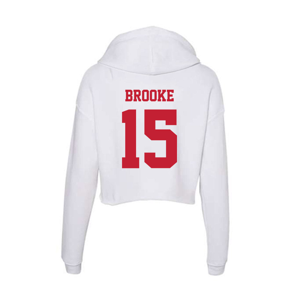Ball State - NCAA Women's Basketball : Ashlynn Brooke - Classic Shersey Women's Crop Fleece Hoodie-1