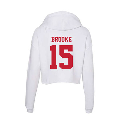 Ball State - NCAA Women's Basketball : Ashlynn Brooke - Classic Shersey Women's Crop Fleece Hoodie-1