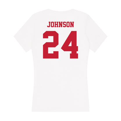 Ball State - NCAA Baseball : Keegan Johnson - Classic Shersey Women's V-Neck T-Shirt-1