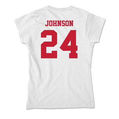 Ball State - NCAA Baseball : Keegan Johnson - Classic Shersey Soft Style Women’s T-Shirt-1