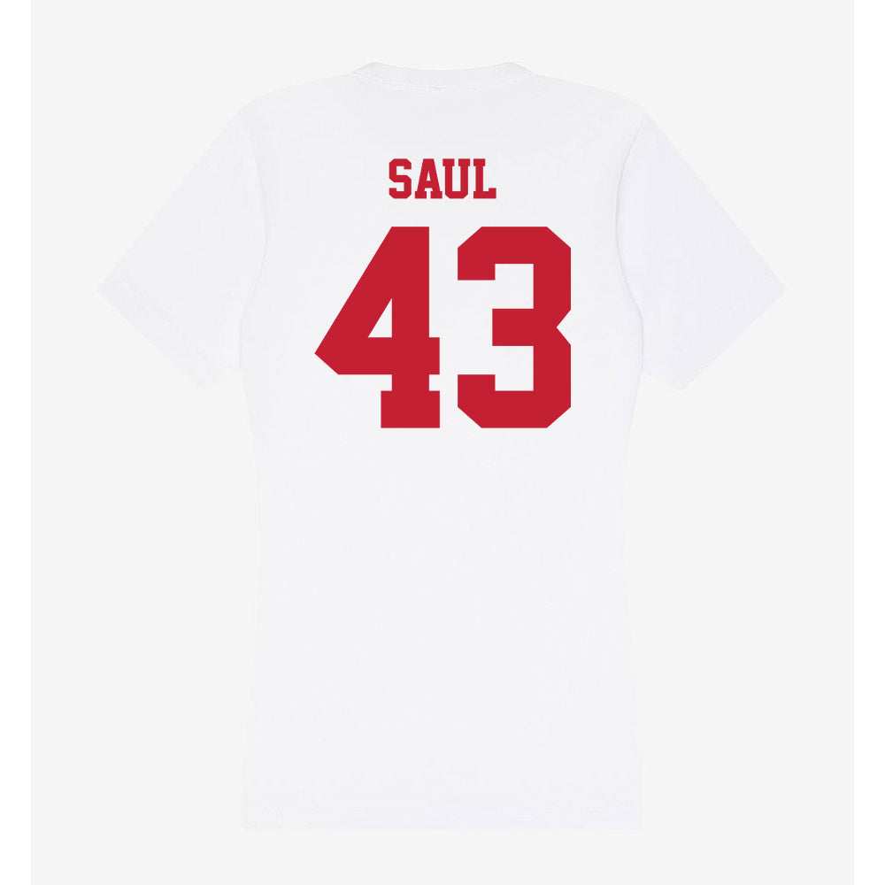 Ball State - NCAA Football : Adam Saul - Classic Shersey Women's V-Neck T-Shirt-1