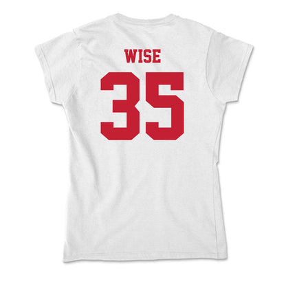 Ball State - NCAA Baseball : Cole Wise - Classic Shersey Soft Style Women’s T-Shirt-1