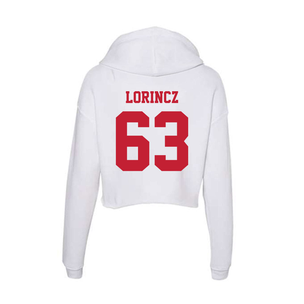 Ball State - NCAA Football : Tommy Lorincz - Classic Shersey Women's Crop Fleece Hoodie-1