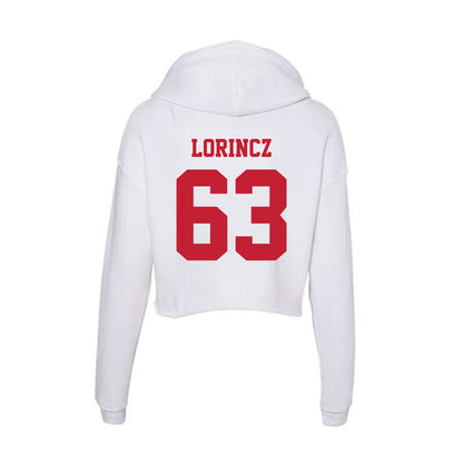 Ball State - NCAA Football : Tommy Lorincz - Classic Shersey Women's Crop Fleece Hoodie-1