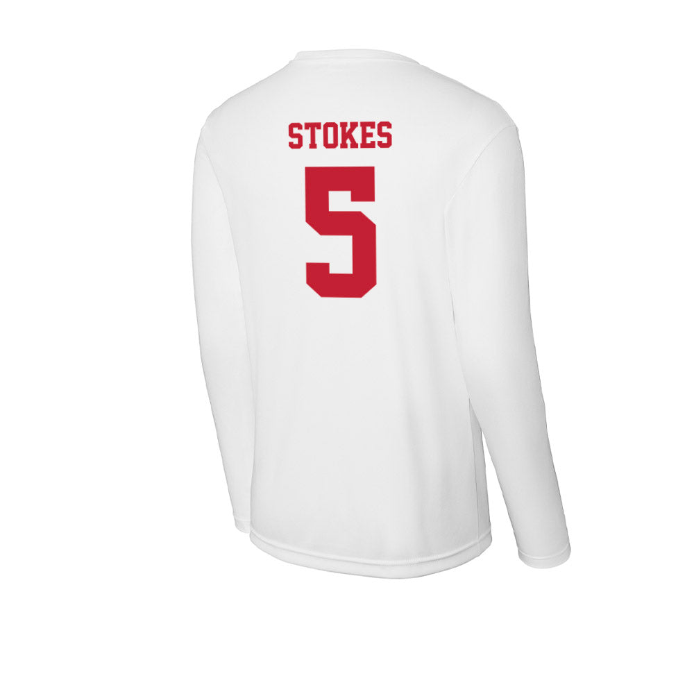 Ball State - NCAA Baseball : Taber Stokes - Classic Shersey Activewear Long Sleeve T-Shirt-1