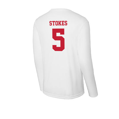 Ball State - NCAA Baseball : Taber Stokes - Classic Shersey Activewear Long Sleeve T-Shirt-1
