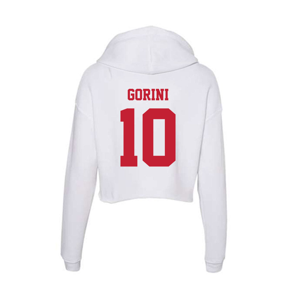 Ball State - NCAA Women's Basketball : Giorgia Gorini - Classic Shersey Women's Crop Fleece Hoodie-1
