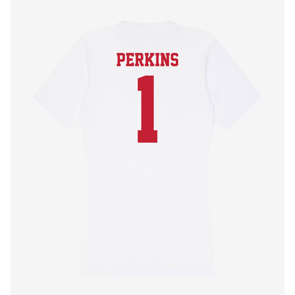 Ball State - NCAA Baseball : Maalik Perkins - Classic Shersey Women's V-Neck T-Shirt-1
