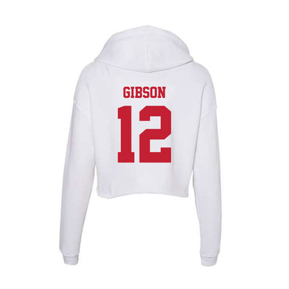  - NCAA Softball : Kaitlyn Gibson - Classic Shersey Women's Crop Fleece Hoodie-1