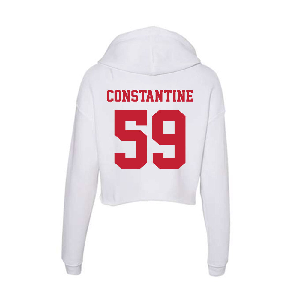 Ball State - NCAA Football : Jackson Constantine - Classic Shersey Women's Crop Fleece Hoodie-1