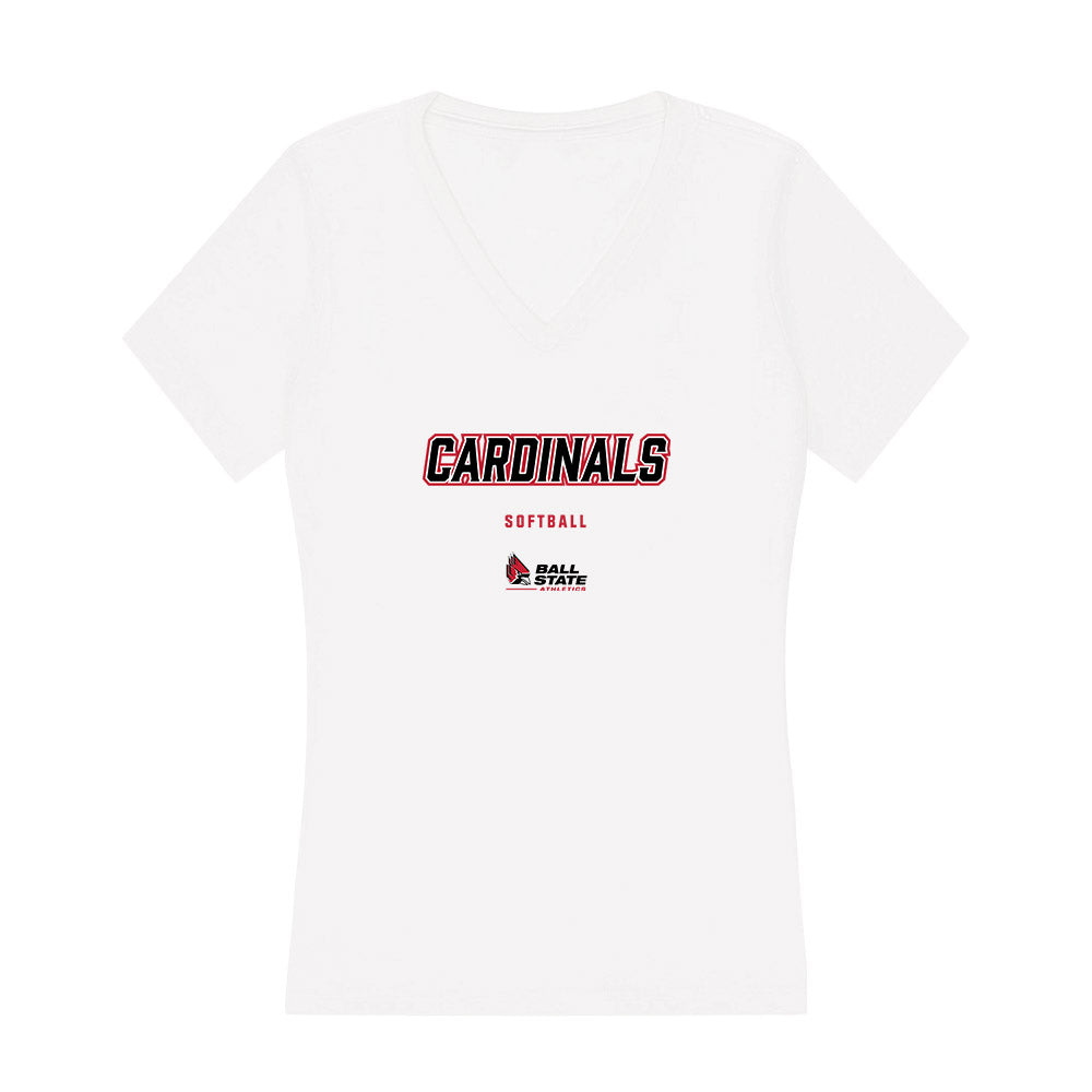 Ball State - NCAA Softball : Remington Ross - Classic Shersey Women's V-Neck T-Shirt-0