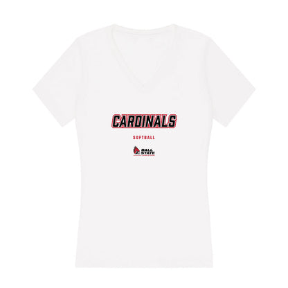 Ball State - NCAA Softball : Remington Ross - Classic Shersey Women's V-Neck T-Shirt-0