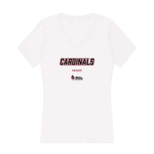 Ball State - NCAA Women's Soccer : Lexi Watkins - Classic Shersey Women's V-Neck T-Shirt-0