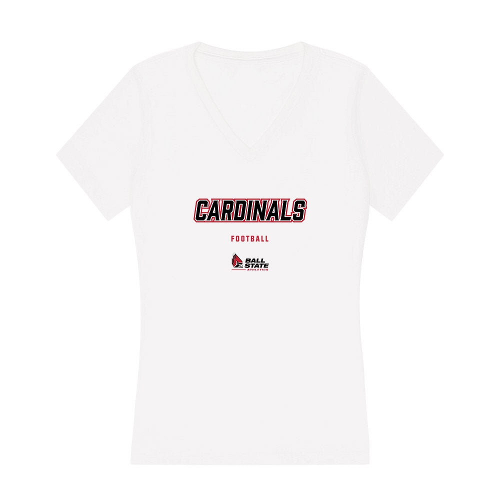 Ball State - NCAA Football : Ethan Evers - Classic Shersey Women's V-Neck T-Shirt-0