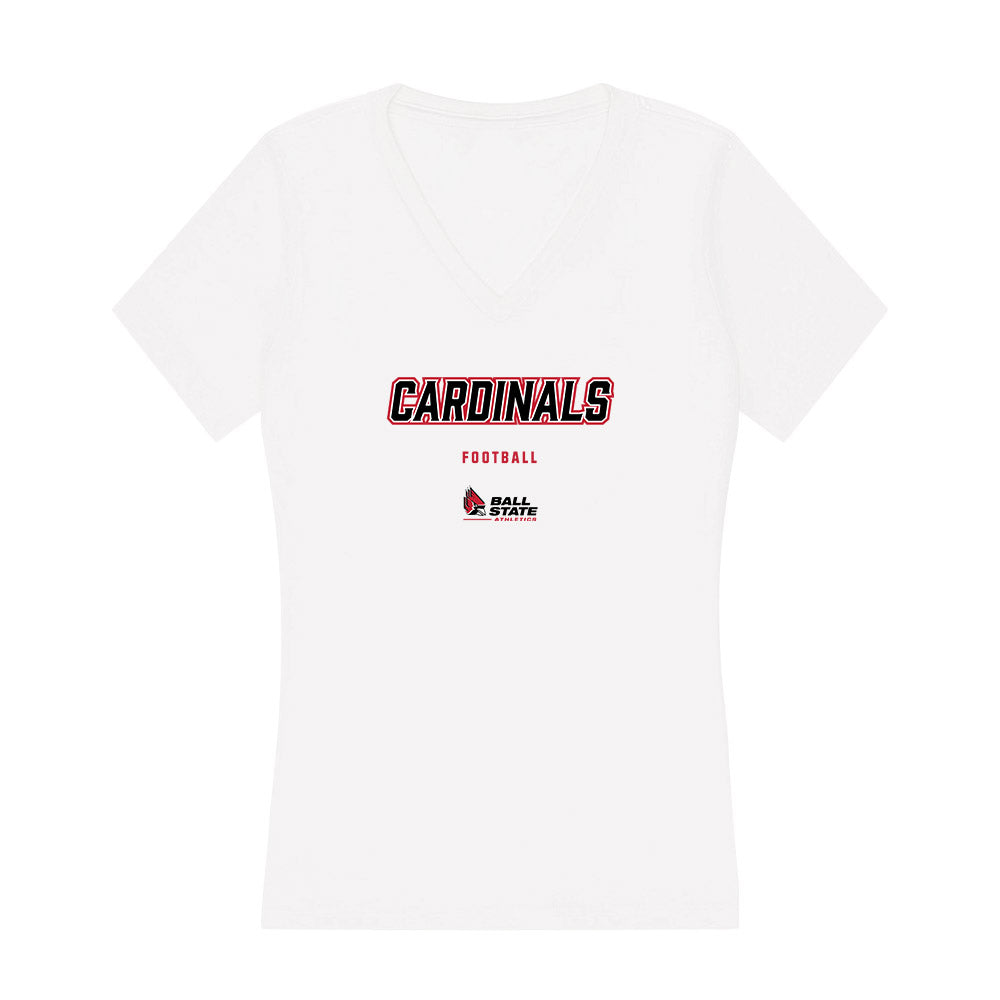 Ball State - NCAA Football : Adam Saul - Classic Shersey Women's V-Neck T-Shirt-0