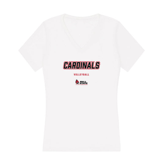 Ball State - NCAA Women's Volleyball : Carson Tyler - Classic Shersey Women's V-Neck T-Shirt-0