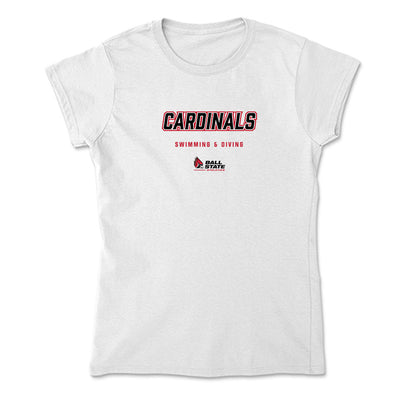 Ball State - NCAA Men's Swimming & Diving : Seth Blossom - Classic Shersey Soft Style Women’s T-Shirt-0
