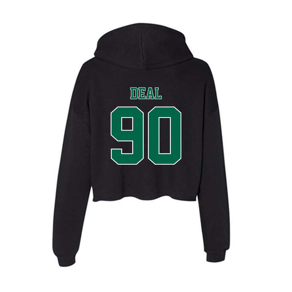 Tulane - NCAA Football : Devean Deal - Women's Crop Fleece Hoodie-1