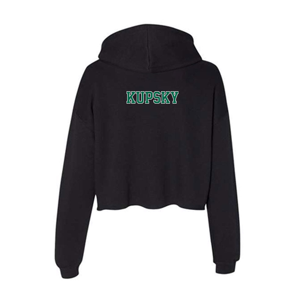 Tulane - NCAA Women's Swimming & Diving : Mary Kupsky - Women's Crop Fleece Hoodie-1