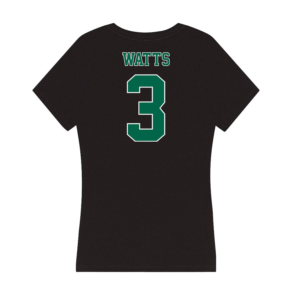 Tulane - NCAA Football : Phat Watts - Women's V-Neck T-Shirt-1