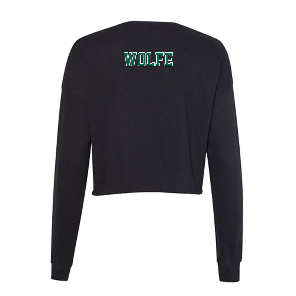 Tulane - NCAA Women's Track & Field : Presley Wolfe - Women's Cropped Crew Fleece-1