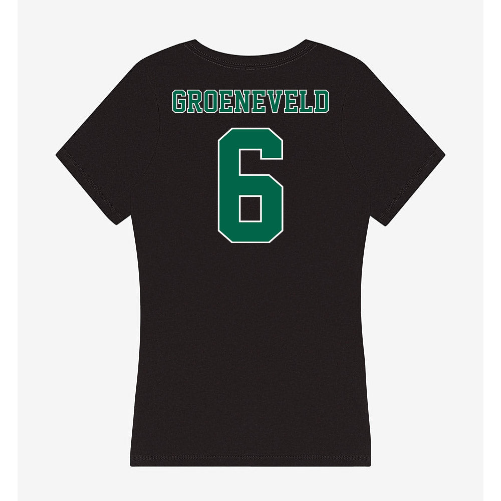 Tulane - NCAA Baseball : Aj Groeneveld - Women's V-Neck T-Shirt-1