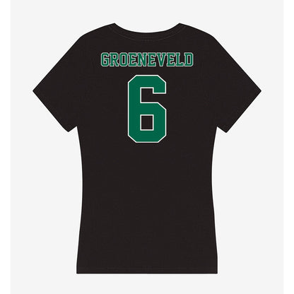Tulane - NCAA Baseball : Aj Groeneveld - Women's V-Neck T-Shirt-1