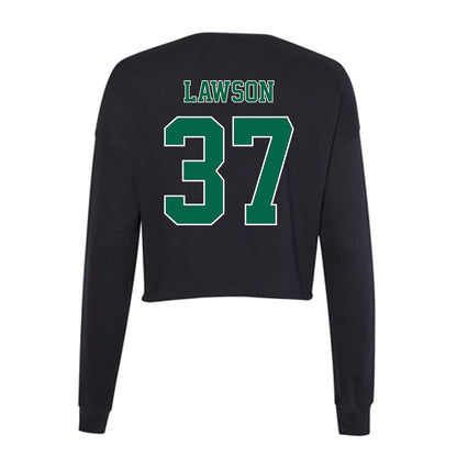 Tulane - NCAA Football : Harold Lawson - Women's Cropped Crew Fleece-1