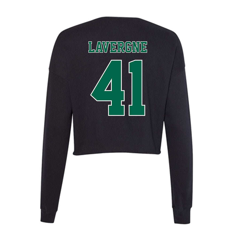 Tulane - NCAA Football : Michael Lavergne - Women's Cropped Crew Fleece-1