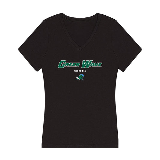 Tulane - NCAA Football : Jaxon Ducre - Women's V-Neck T-Shirt-0