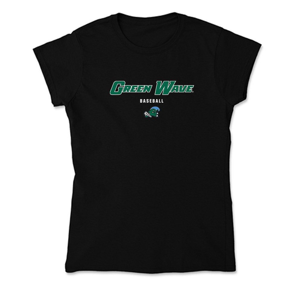 Tulane - NCAA Baseball : Tye Wood - Soft Style Women’s T-Shirt-0