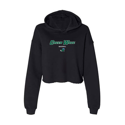 Tulane - NCAA Baseball : Connor Rasmussen - Women's Crop Fleece Hoodie-0