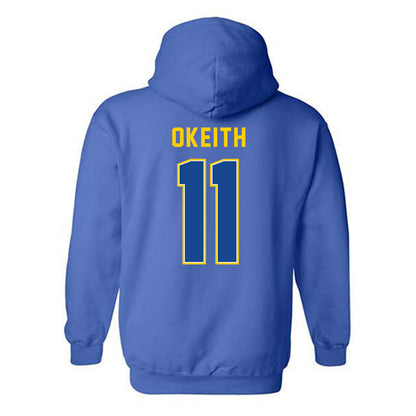 UAF - NCAA Men's Basketball : Jalai Okeith - Classic Shersey Hooded Sweatshirt-1