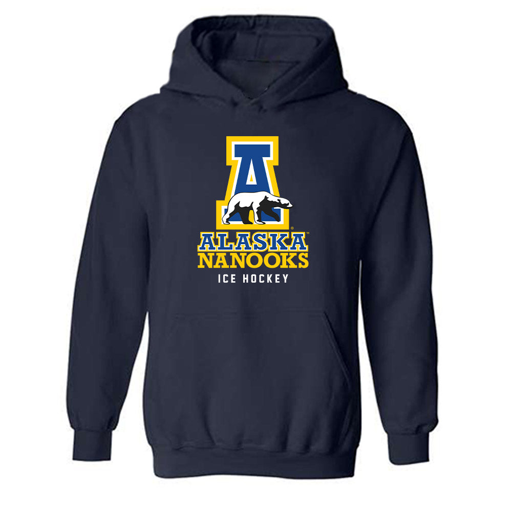 UAF - NCAA Men's Ice Hockey : Jackson Anderson - Classic Shersey Hooded Sweatshirt-0