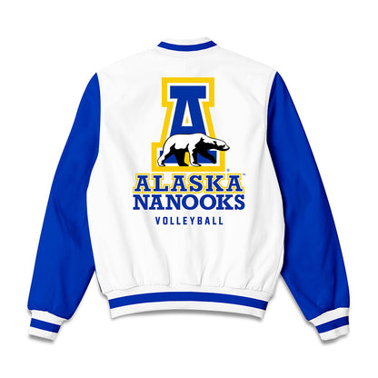 UAF - NCAA Women's Volleyball : Kelli Wright - Bomber Jacket-1