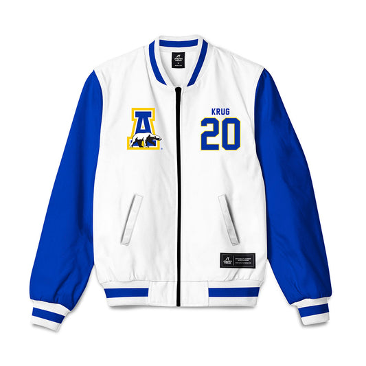 UAF - NCAA Men's Basketball : Jackson Krug - Bomber Jacket-0
