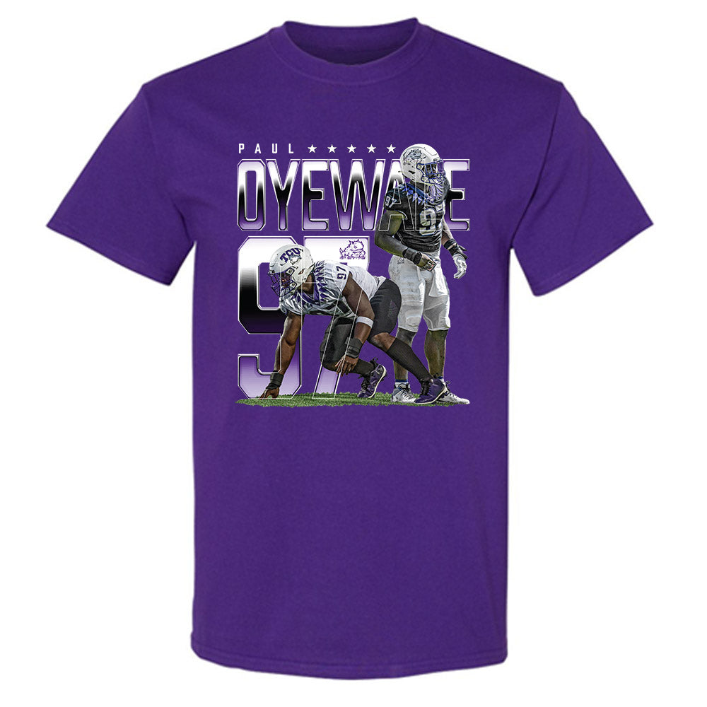 TCU - NCAA Football : Paul Oyewale - Player Collage T-Shirt-0
