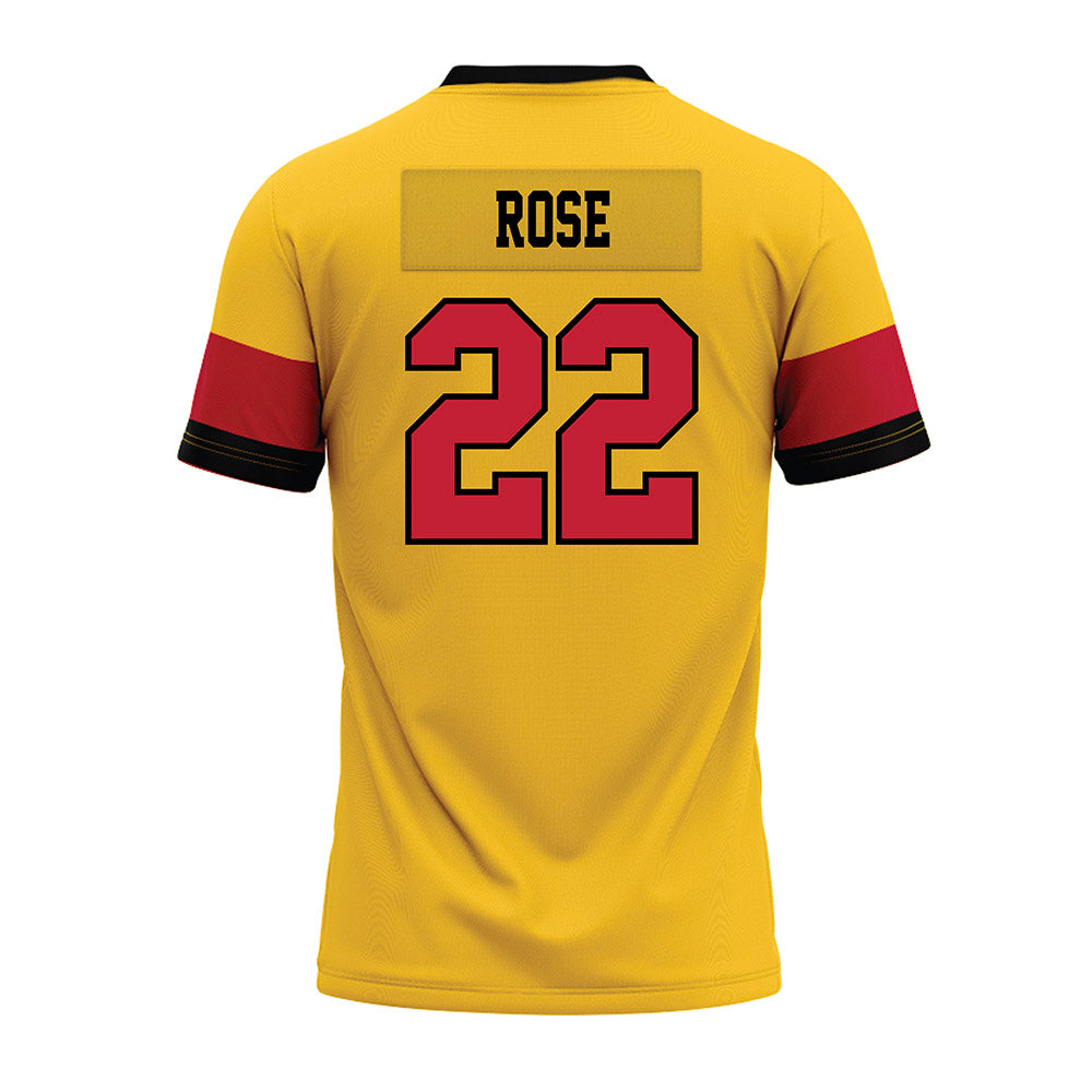 Ferris State - NCAA Football : Brady Rose - 2024 Yellow Premium Football Jersey-1