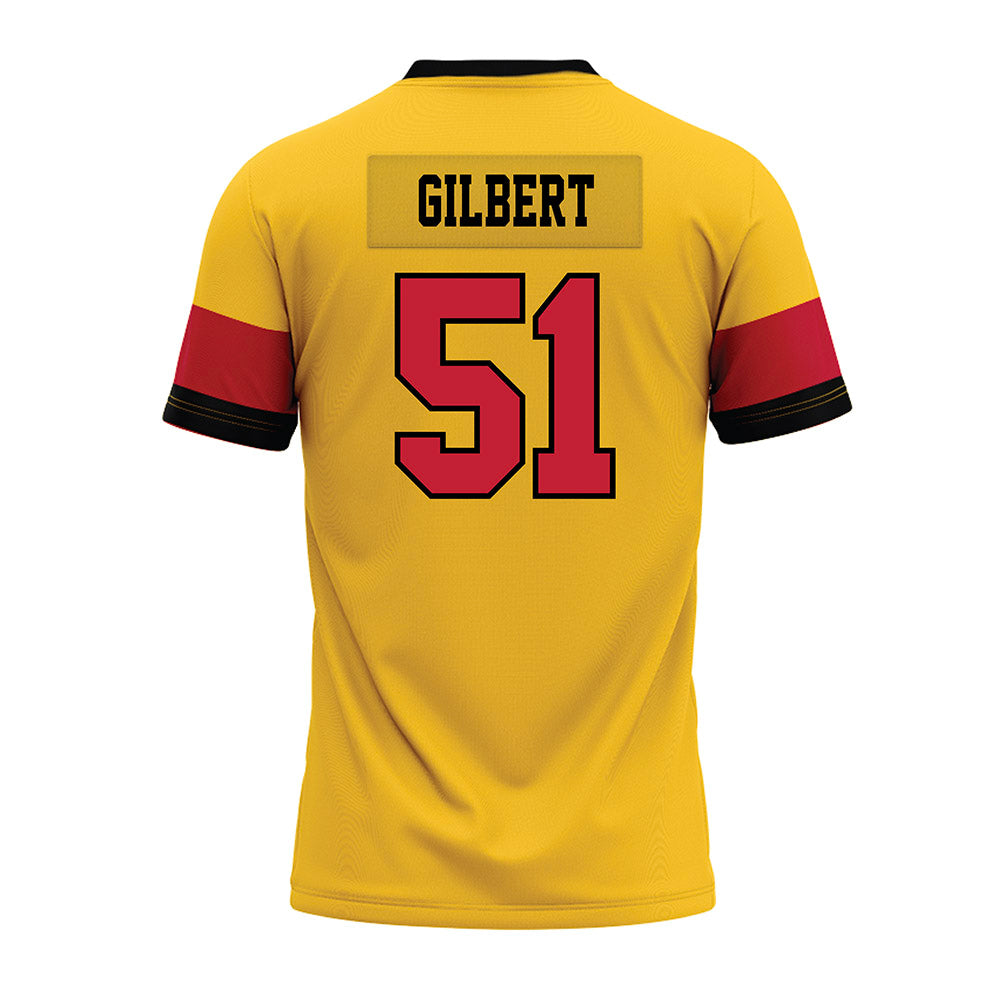 Ferris State - NCAA Football : D'Jaun Gilbert - 2024 Yellow Premium Football Jersey-1