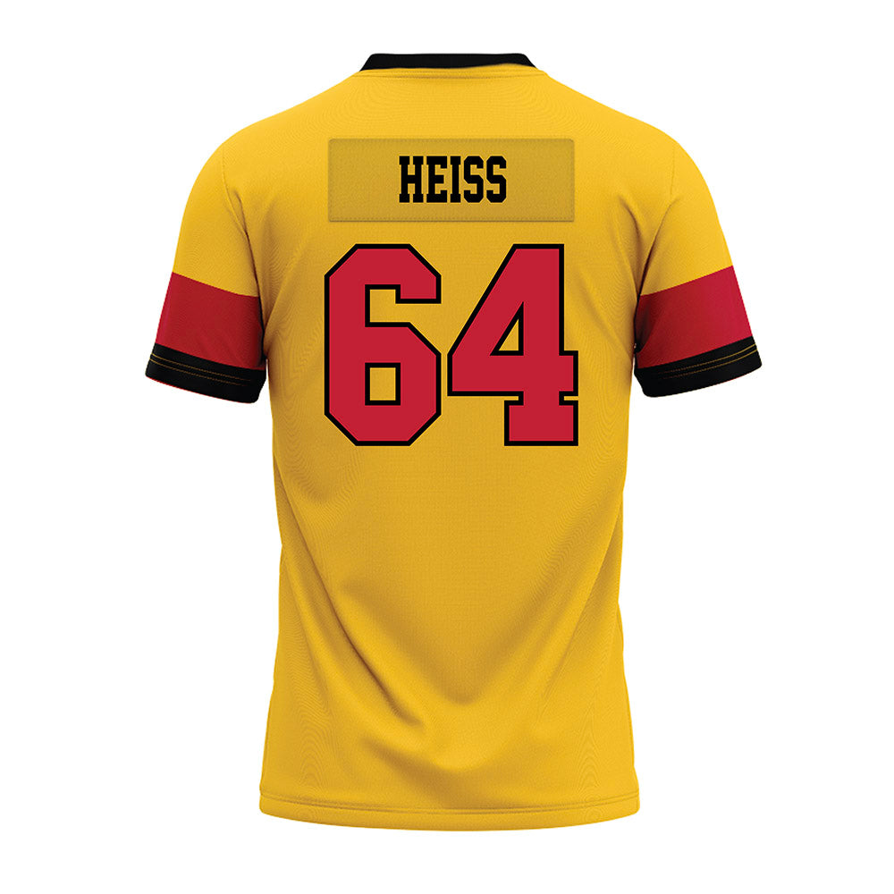 Ferris State - NCAA Football : Cameron Heiss - 2024 Yellow Premium Football Jersey-1