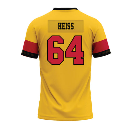 Ferris State - NCAA Football : Cameron Heiss - 2024 Yellow Premium Football Jersey-1