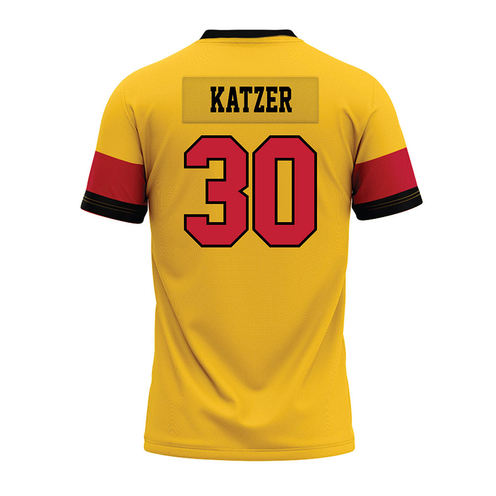 Ferris State - NCAA Football : Kannon Katzer - 2024 Yellow Premium Football Jersey-1