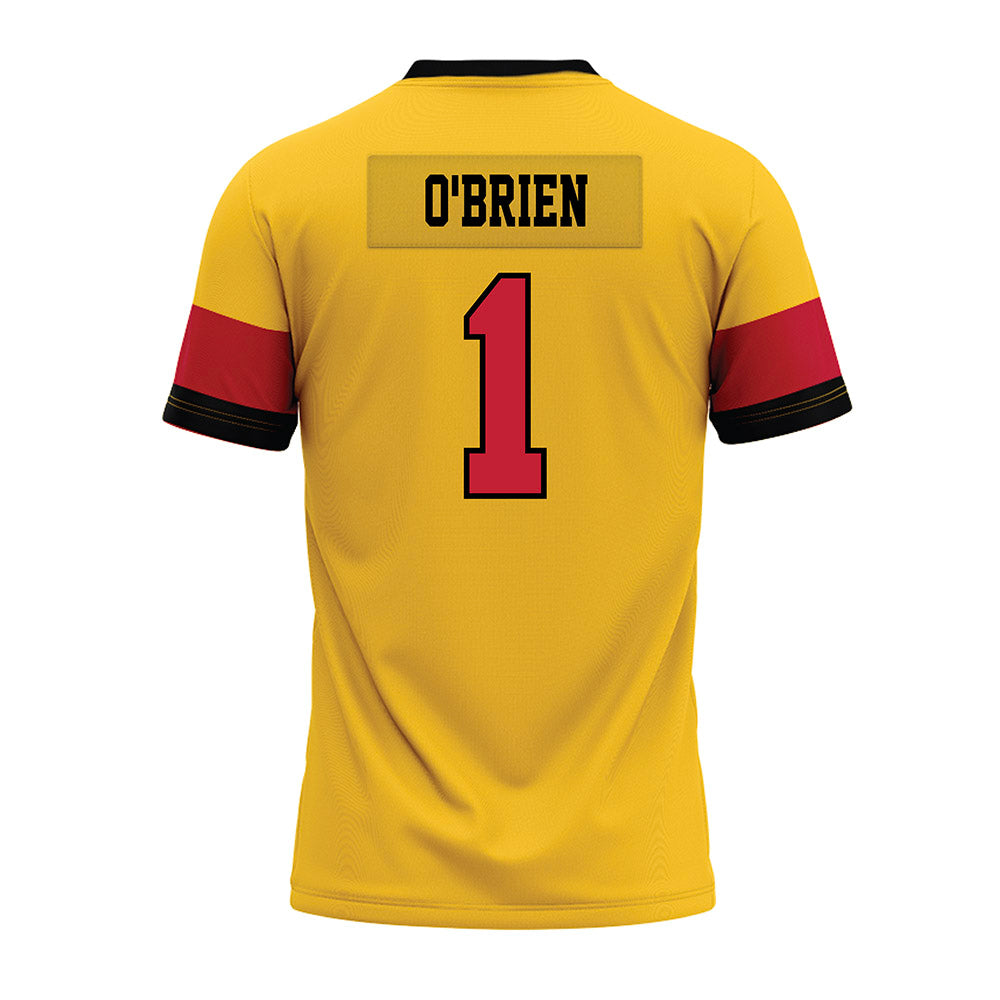 Ferris State - NCAA Football : Emari O'Brien - 2024 Yellow Premium Football Jersey-1