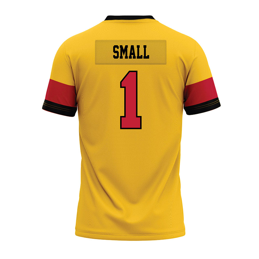 Ferris State - NCAA Football : Deion Small - 2024 Yellow Premium Football Jersey-1