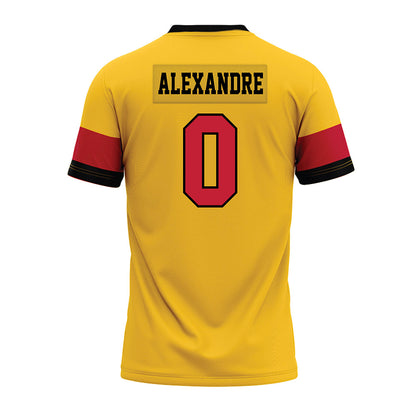 Ferris State - NCAA Football : Jacarvis Alexandre - 2024 Yellow Premium Football Jersey-1