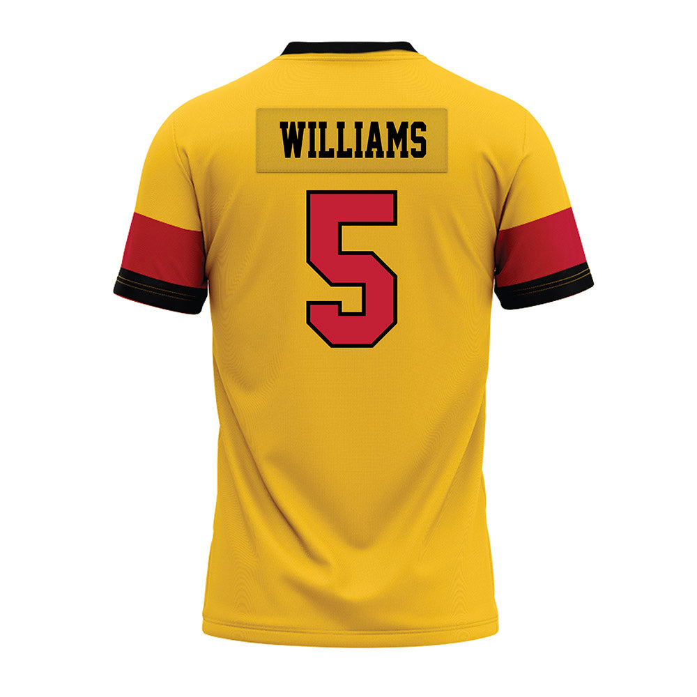 Ferris State - NCAA Football : Jason Williams - 2024 Yellow Premium Football Jersey-1