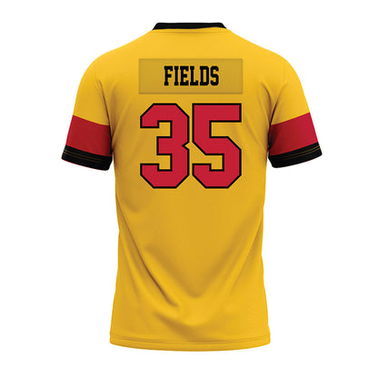 Ferris State - NCAA Football : Jerek Fields - 2024 Yellow Premium Football Jersey-1