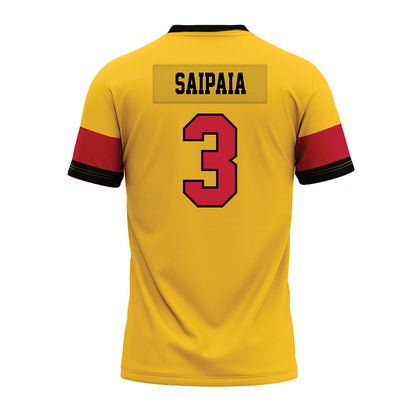 Ferris State - NCAA Football : Blaine Saipaia - 2024 Yellow Premium Football Jersey-1